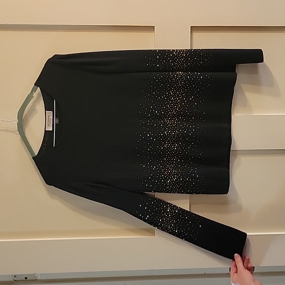 Knit Top with Gold studs
